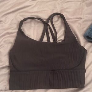 Lululemon Athletica Black long line energy Sports Bra